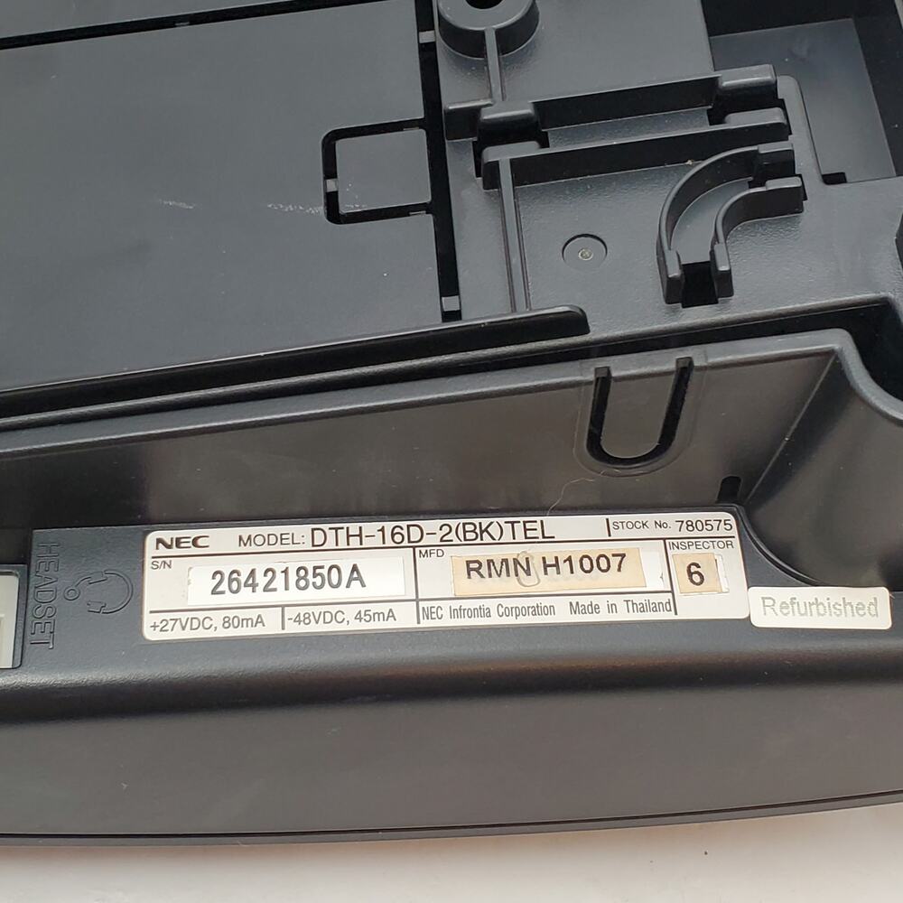 NEC DTERM80 DTH-16d-2 (BK)TEL Office Phone 780575 Base Only - Picture 5 of 6
